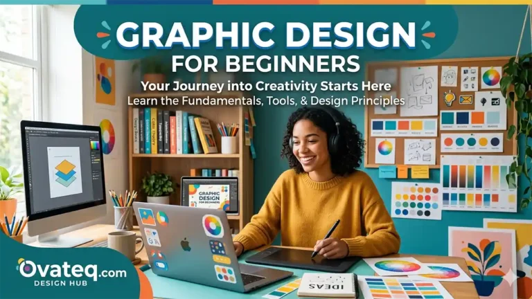 Graphic design for beginners guide showing design principles