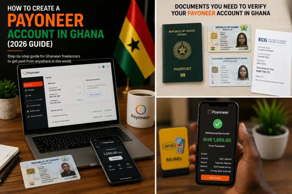 How to Create a Payoneer Account in Ghana (2026 Guide)