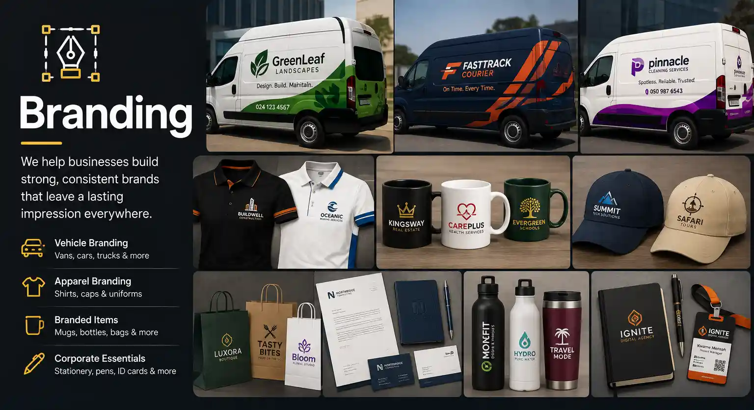 Brand identity design - logo and stationery kit